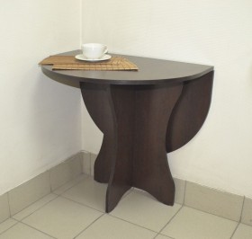Стол кухонный Компакт (Венге темный) в Белокурихе - belokuriha.katalogmebeli.com | фото