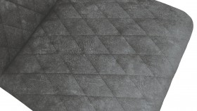 Стул «Стенли» К1С Черный муар/Микровелюр Wellmart Graphite в Белокурихе - belokuriha.katalogmebeli.com | фото 3