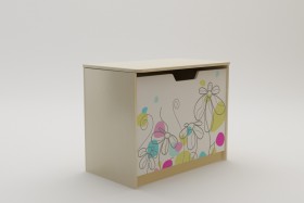 Ящик для игрушек Флёр (Белый/корпус Клен) в Белокурихе - belokuriha.katalogmebeli.com | фото