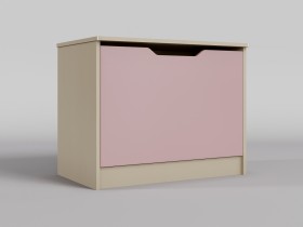 Ящик для игрушек Грэйси (Розовый/корпус Клен) в Белокурихе - belokuriha.katalogmebeli.com | фото