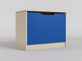Ящик для игрушек Скай (Синий/корпус Клен) в Белокурихе - belokuriha.katalogmebeli.com | фото